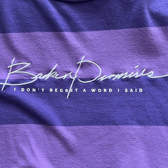 Broken Promises Purple Striped Tee - Picture 3 of 3